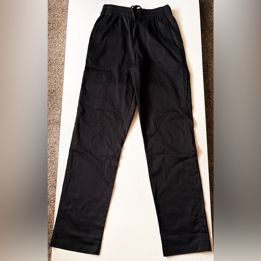 Barco Uniforms Black Cargo Scrub Pants with Utility Pocket